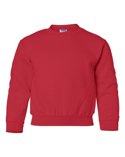 Gildan - Heavy Blend Youth Crewneck Sweatshirt - 18000B-Red