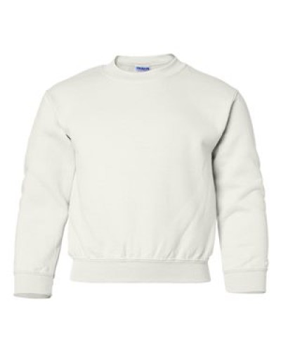 Gildan - Heavy Blend Youth Crewneck Sweatshirt - 18000B-White