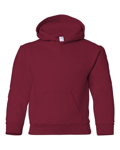 Gildan - Heavy Blend Youth Hooded Sweatshirt - 18500B-Cardinal Red