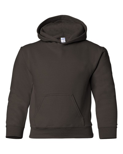 Gildan - Heavy Blend Youth Hooded Sweatshirt - 18500B-Dark Chocolate