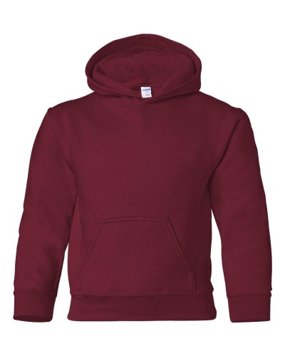 Gildan - Heavy Blend Youth Hooded Sweatshirt - 18500B-Garnet
