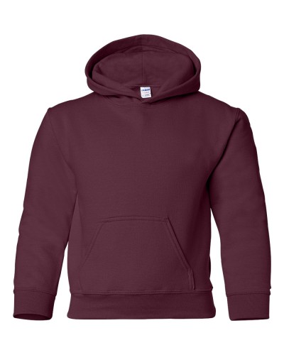 Gildan - Heavy Blend Youth Hooded Sweatshirt - 18500B-Maroon