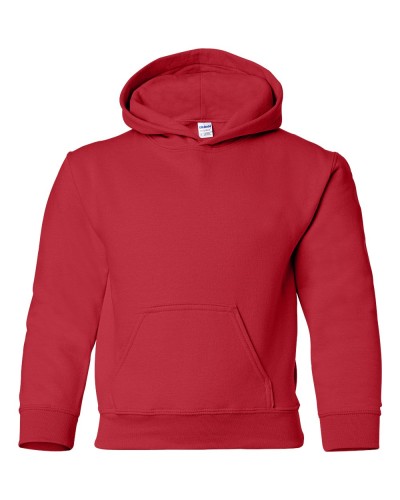 Gildan - Heavy Blend Youth Hooded Sweatshirt - 18500B-Red