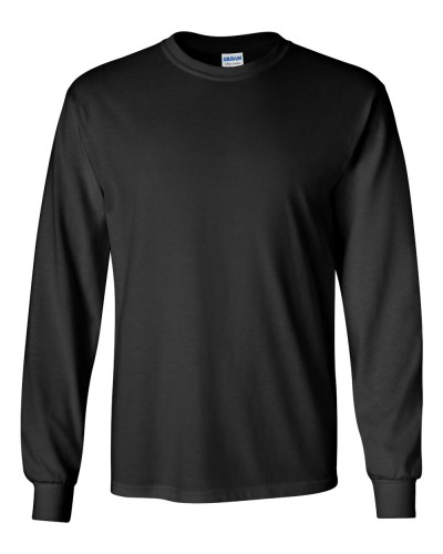 Gildan - Ultra Cotton Long Sleeve T-Shirt - 2400-Black