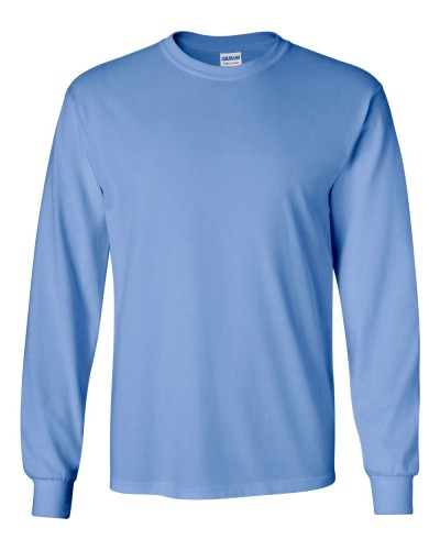 Gildan - Ultra Cotton Long Sleeve T-Shirt - 2400-Carolina Blue