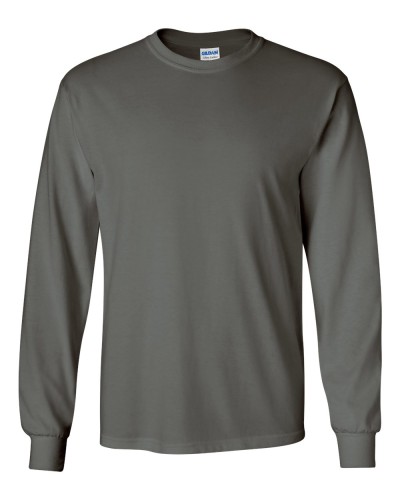 Gildan - Ultra Cotton Long Sleeve T-Shirt - 2400-Charcoal