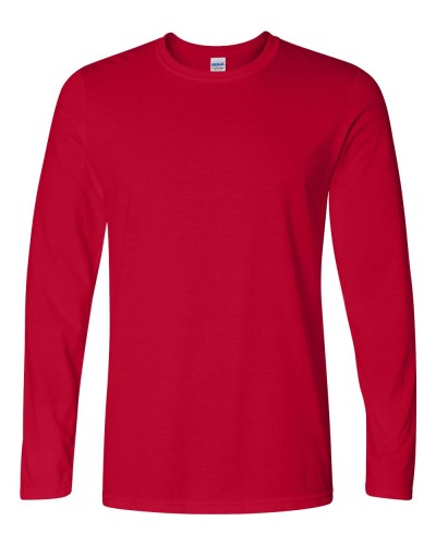 Gildan - Softstyle Long Sleeve T-Shirt - 64400-Cherry Red