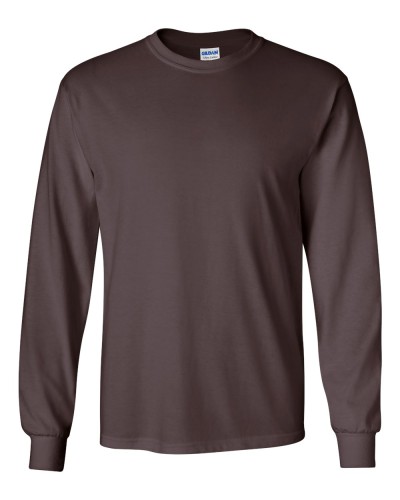 Gildan - Softstyle Long Sleeve T-Shirt - 64400-Dark Chocolate
