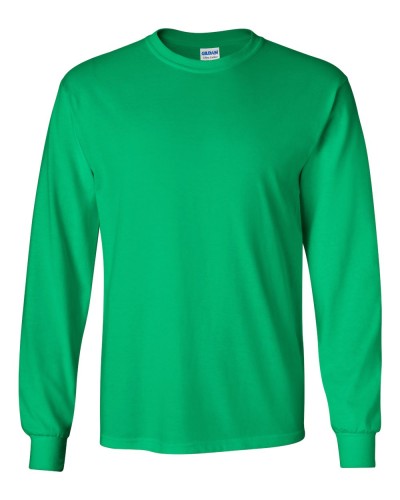 Gildan - Ultra Cotton Long Sleeve T-Shirt - 2400-Irish Green