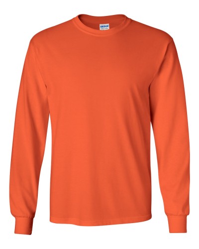 Gildan - Ultra Cotton Long Sleeve T-Shirt - 2400-Orange