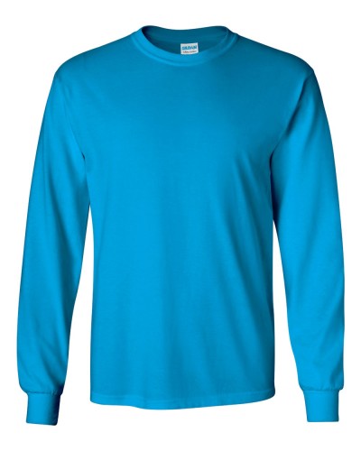 Gildan - Ultra Cotton Long Sleeve T-Shirt - 2400-Sapphire