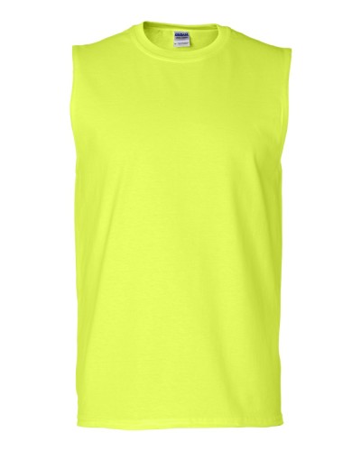 Gildan - Ultra Cotton Sleeveless T-Shirt - 2700-Safety Green