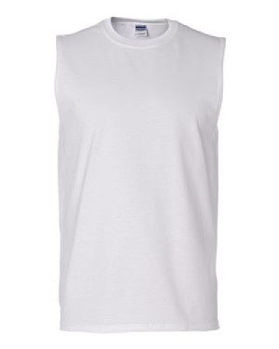 Gildan - Ultra Cotton Sleeveless T-Shirt - 2700-White