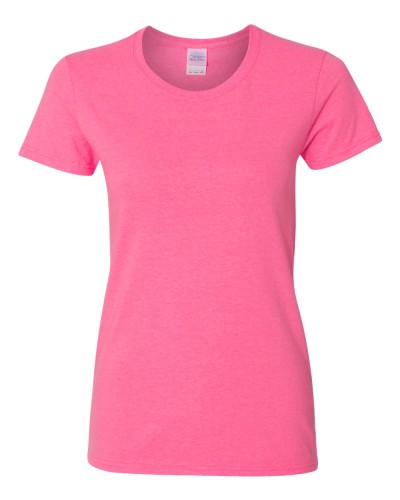 Gildan - Ladies' Ultra Cotton T-Shirt - 2000L-Safety Pink