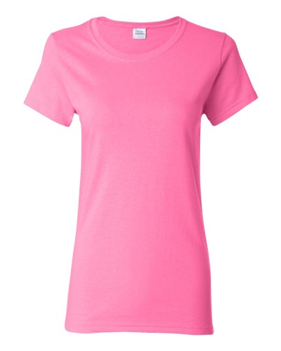 Gildan - Missy Fit Heavy Cotton Short Sleeve T-Shirt - 5000L-Azalea
