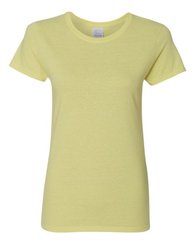 Gildan - Missy Fit Heavy Cotton Short Sleeve T-Shirt - 5000L-Cornsilk