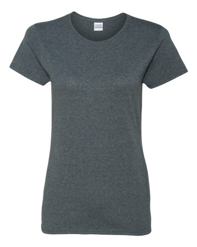 Gildan - Missy Fit Heavy Cotton Short Sleeve T-Shirt - 5000L-Dark Heather