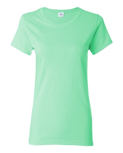 Gildan - Missy Fit Heavy Cotton Short Sleeve T-Shirt - 5000L-Mint Green