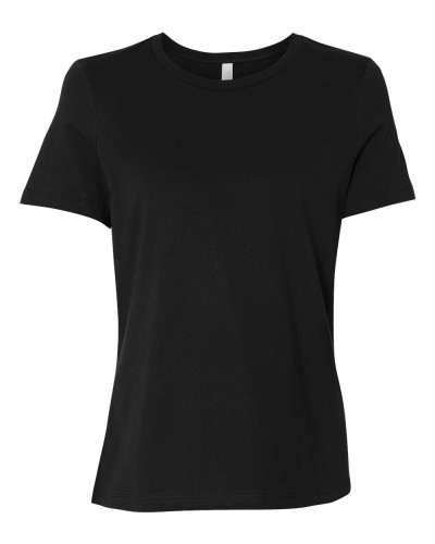 Bella/Canvas Women’s Relaxed Jersey Short Sleeve Tee - 6400-Black