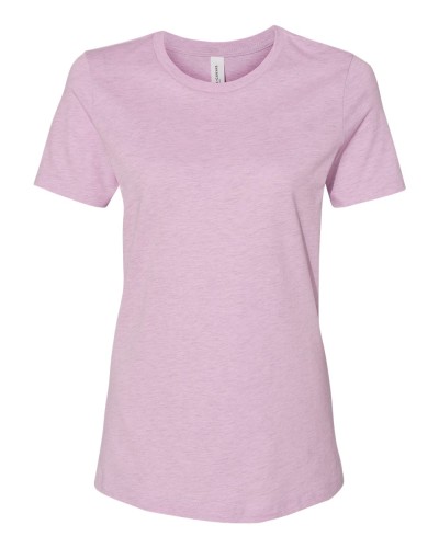 Bella/Canvas Women’s Relaxed Jersey Short Sleeve Tee - 6400-Heather Prism Lilac