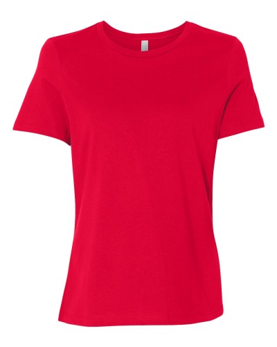 Bella/Canvas Women’s Relaxed Jersey Short Sleeve Tee - 6400-Red