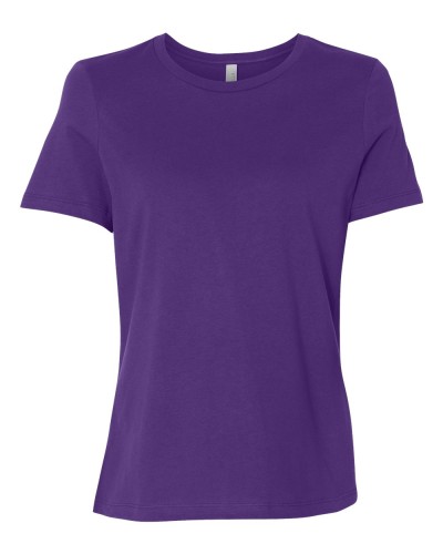 Bella/Canvas Women’s Relaxed Jersey Short Sleeve Tee - 6400-Team Purple
