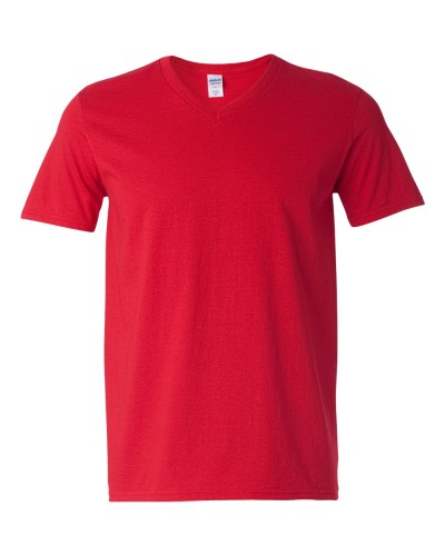 Gildan - Softstyle V-Neck T-Shirt - 64V00-Cherry Red