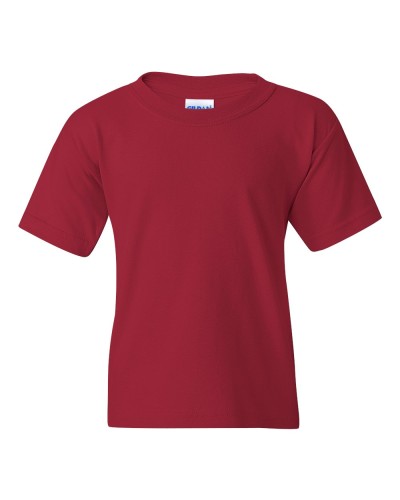 Gildan - Heavy Cotton Youth T-Shirt - 5000B-Cardinal