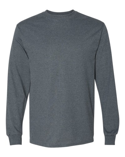 Gildan - DryBlend 50/50 Long Sleeve T-Shirt - 8400-Dark Heather