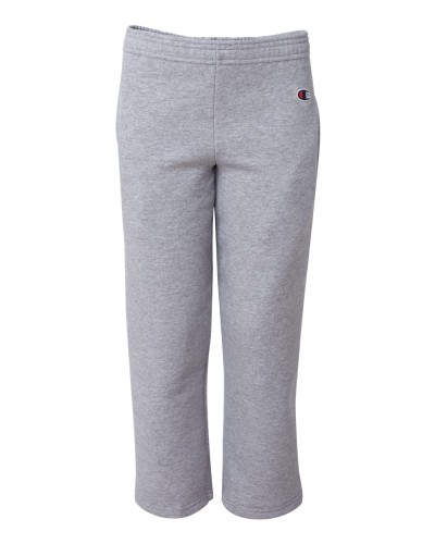 Champion - Eco Youth Open Bottom Sweatpants with Pockets - P890-Light Steel